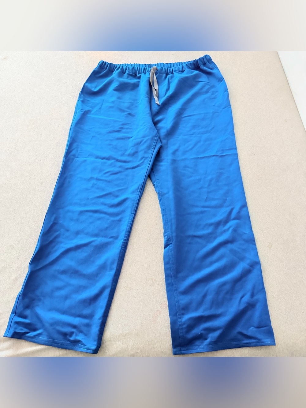 FIGS blue baggy wide leg scrub pants